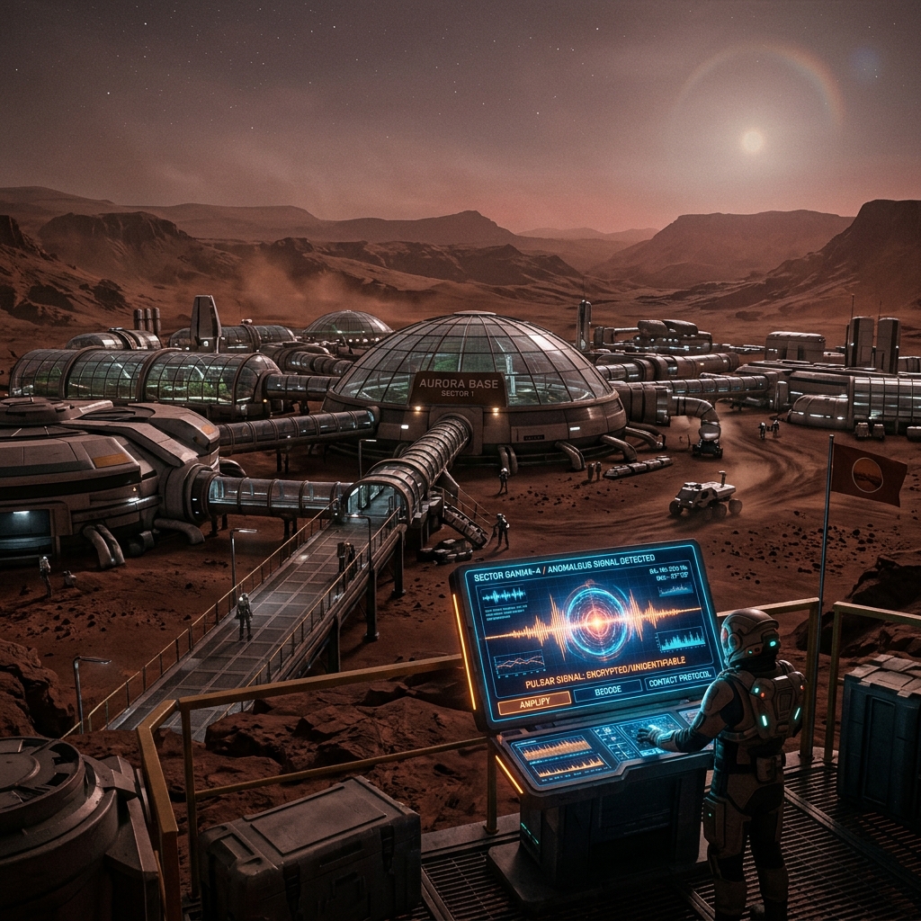 Mars Colony Crisis Chapter 1 establishing beat