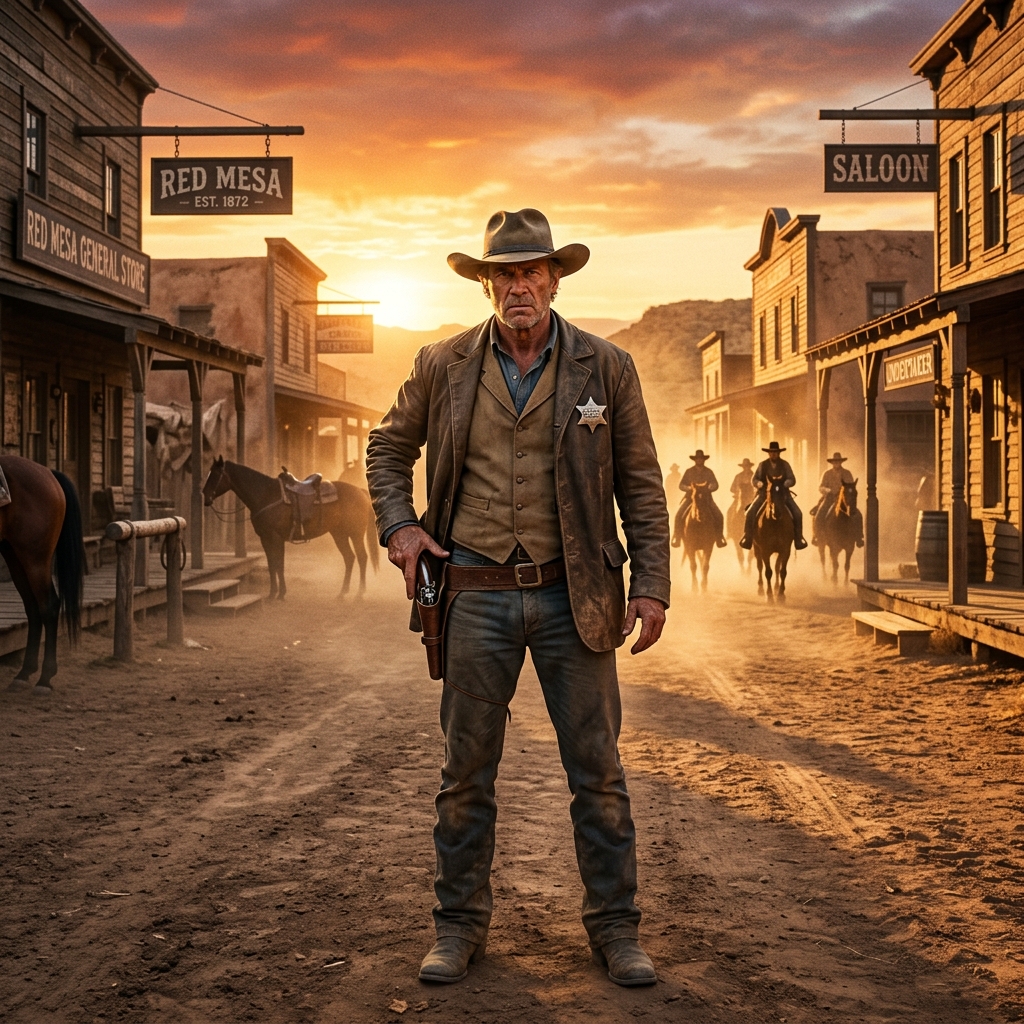 Showdown at Sunset Chapter 1 establishing beat